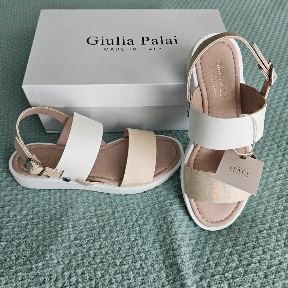 Giulia Palai Blush Shimmer Girls size 3 sandals